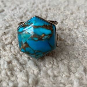 Jay King Turquoise Hexagon Ring